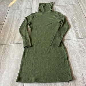 Ruby&Lace smallgreencasual long sleeves knitted mini dress for women self gaiter